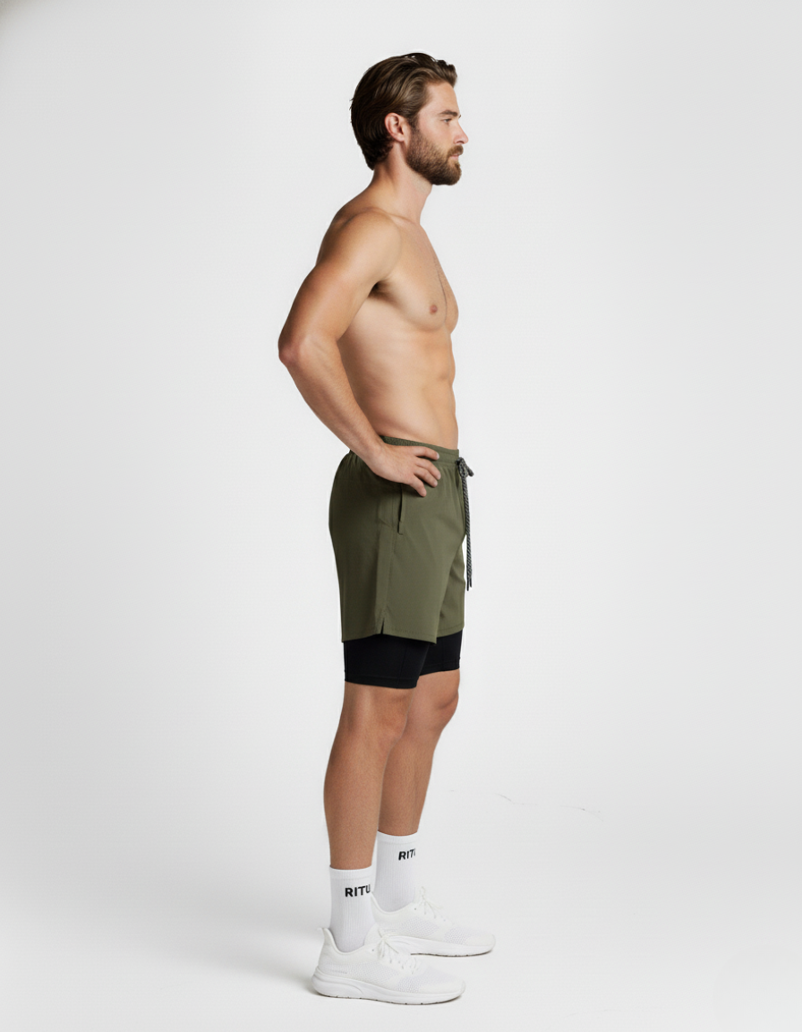 RITUAL 2 in 1 RUNNING SHORTS