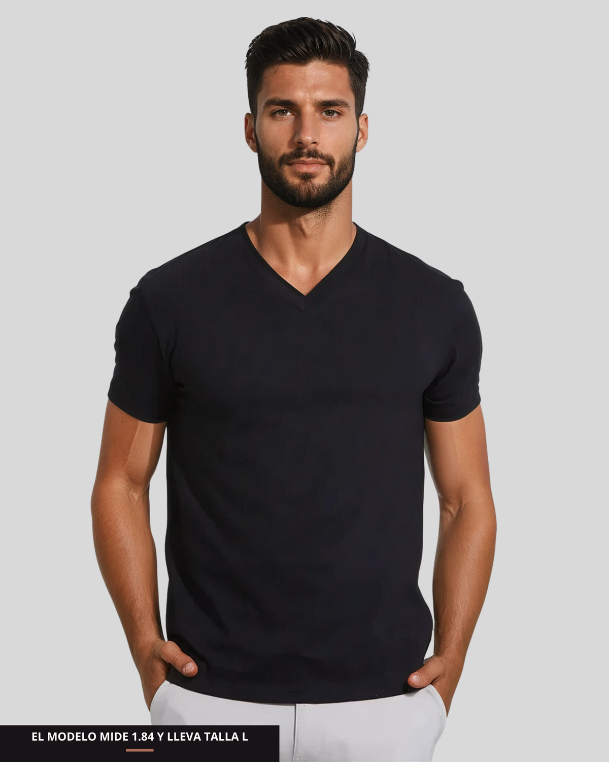 Paquete 3 Camisetas Cuello V