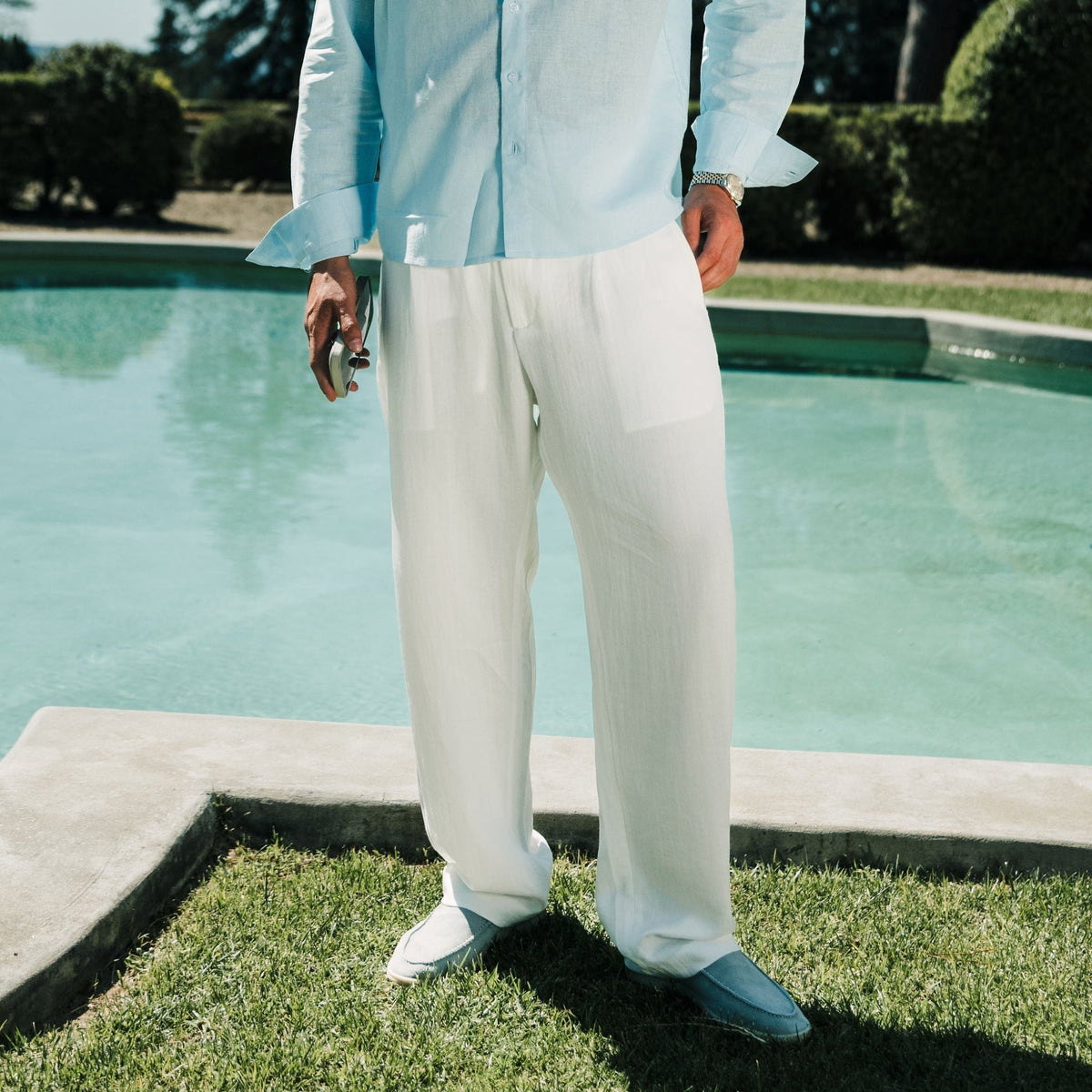 Casablanca Linen Trousers - Tailored Menswear