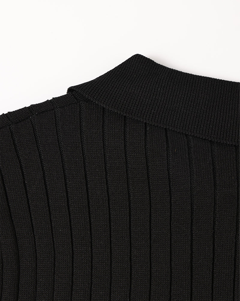 Knitted Polo Shirt - South Korea Gimcheon