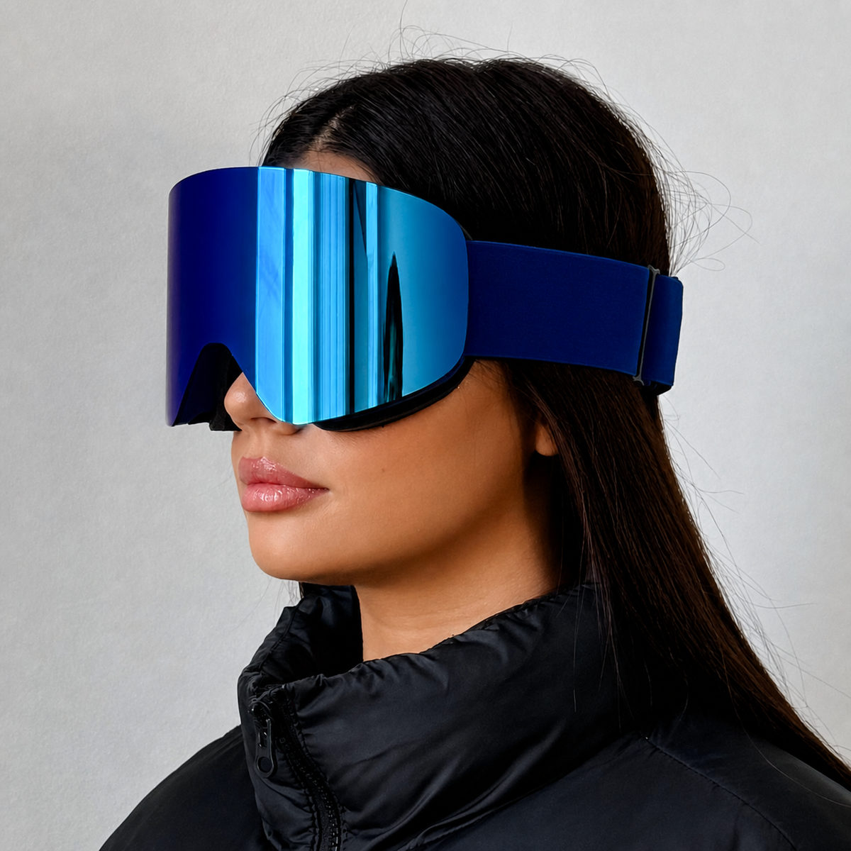 ARTIKA Marine Blue Mirrored UV400 Anti-Fog Ski Goggles