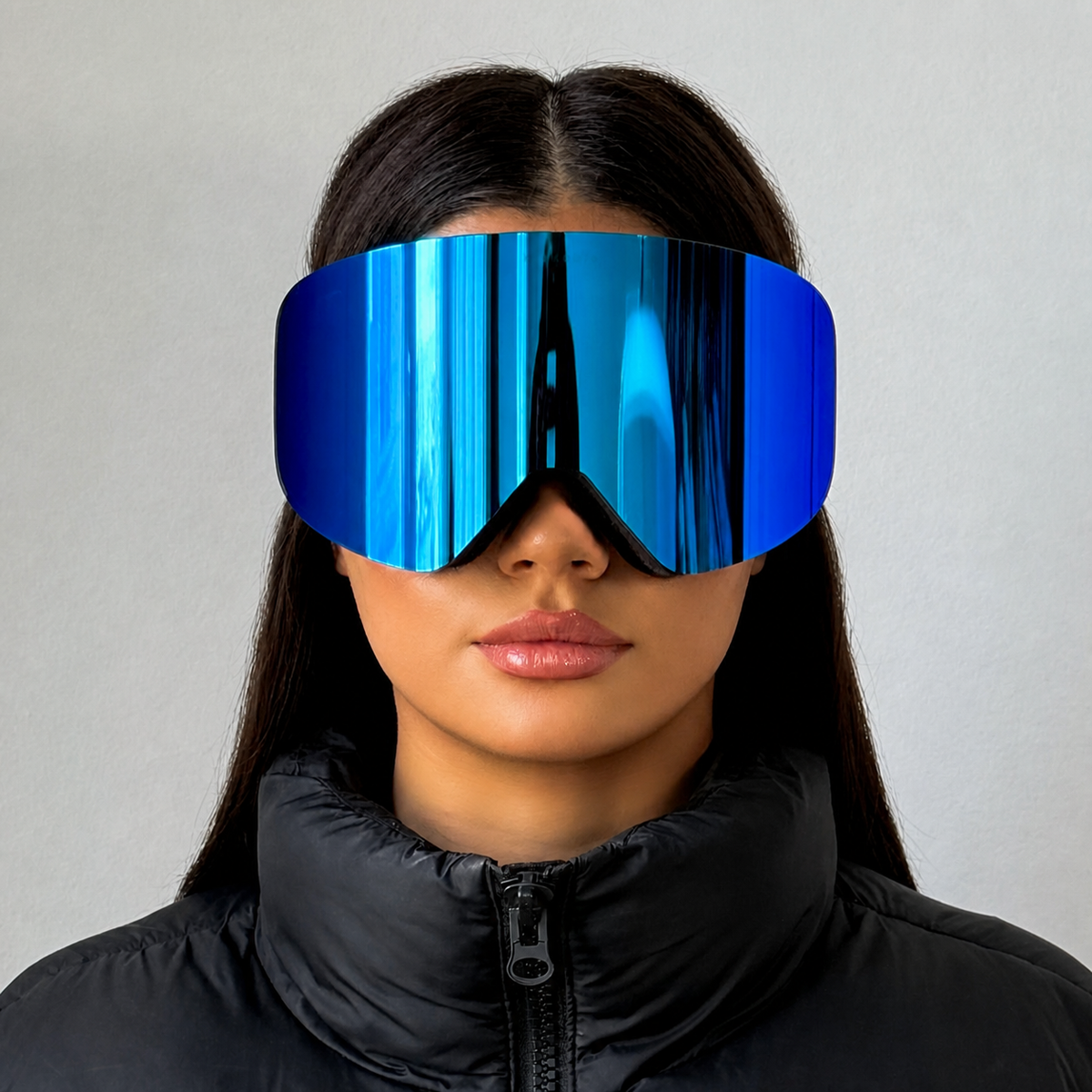 ARTIKA Marine Blue Mirrored UV400 Anti-Fog Ski Goggles