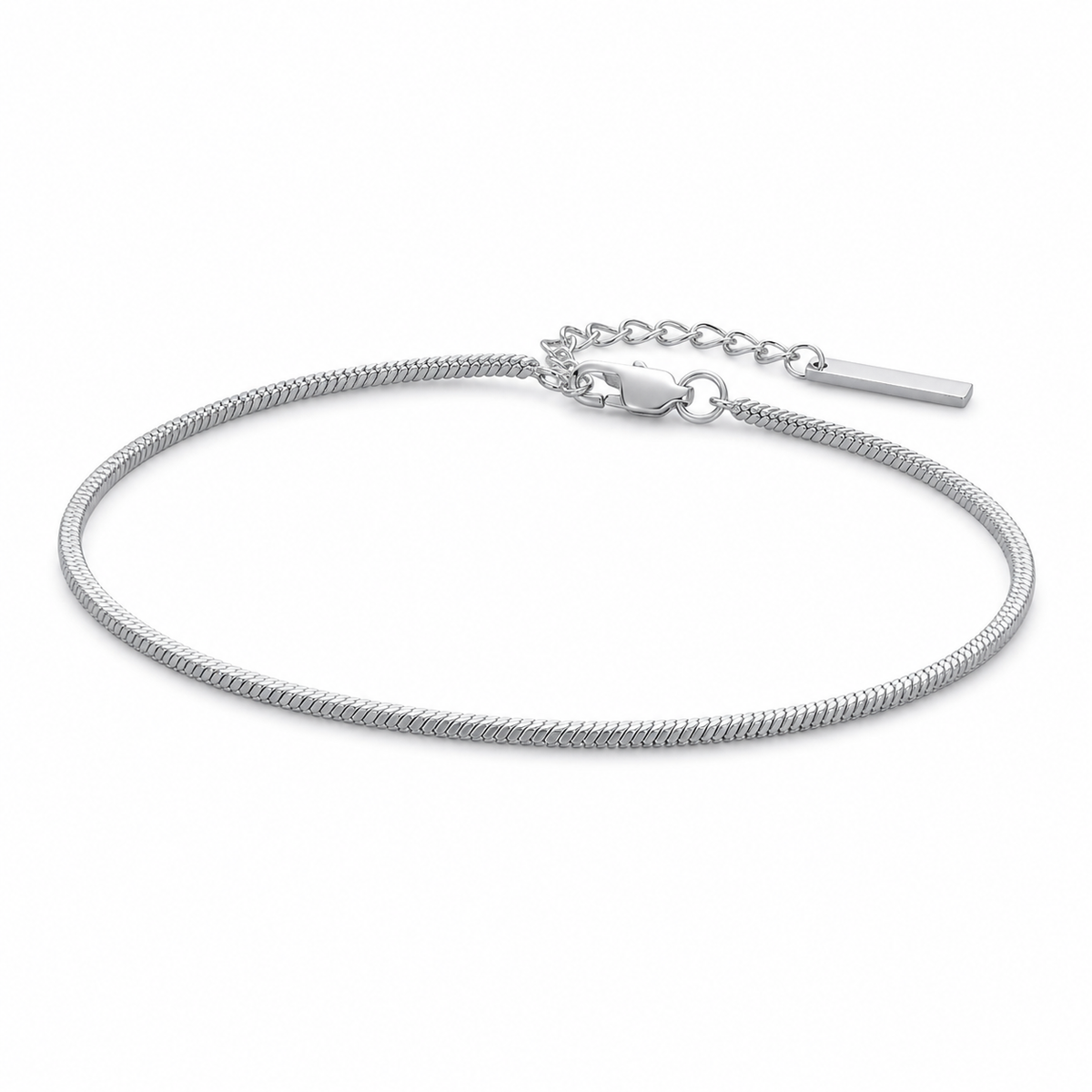 Silver Stainless Steel Chain Bracelet Collection