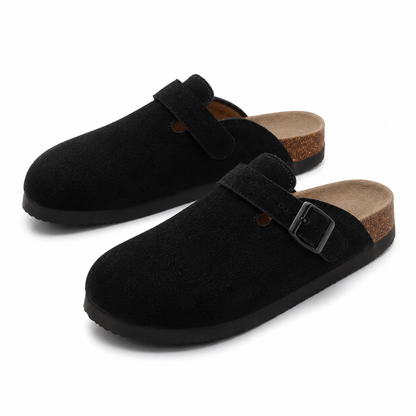 Men's Cork Footbed Clogs with Adjustable Buckle