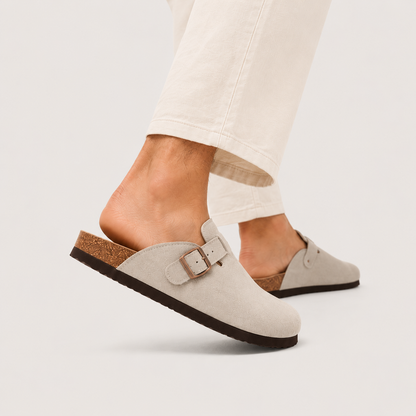 Men's Cork Footbed Clogs with Adjustable Buckle