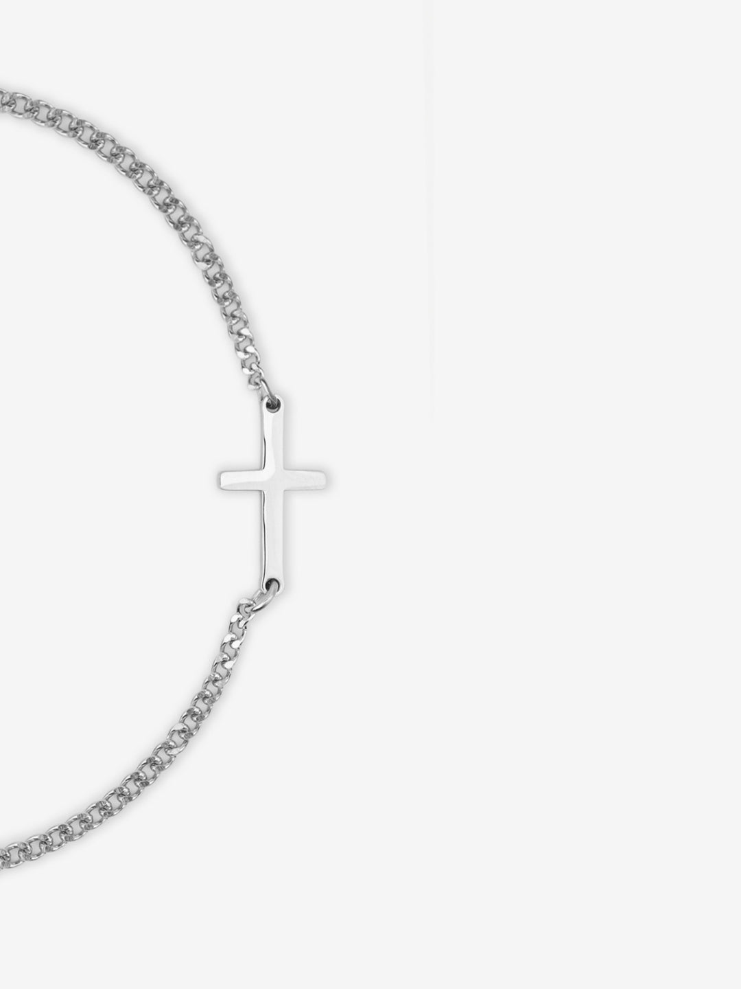 Pulsera de cruz | Plata