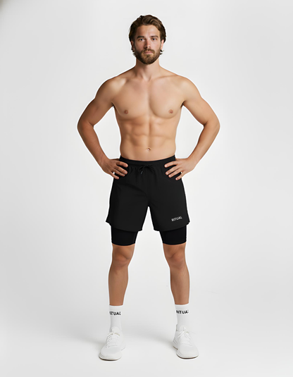 RITUAL 2 in 1 RUNNING SHORTS
