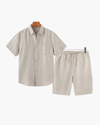 Split Linen Set - Resort Menswear