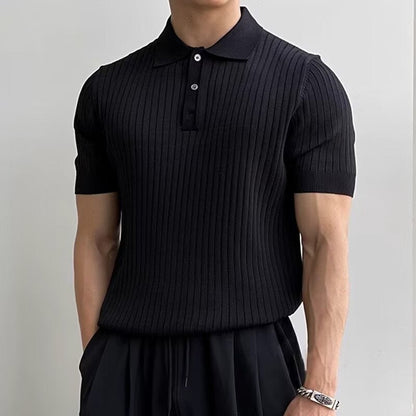 Knitted Polo Shirt - South Korea Gimcheon