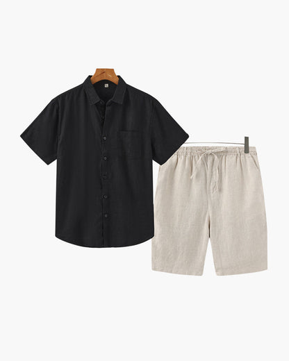 Split Linen Set - Resort Menswear