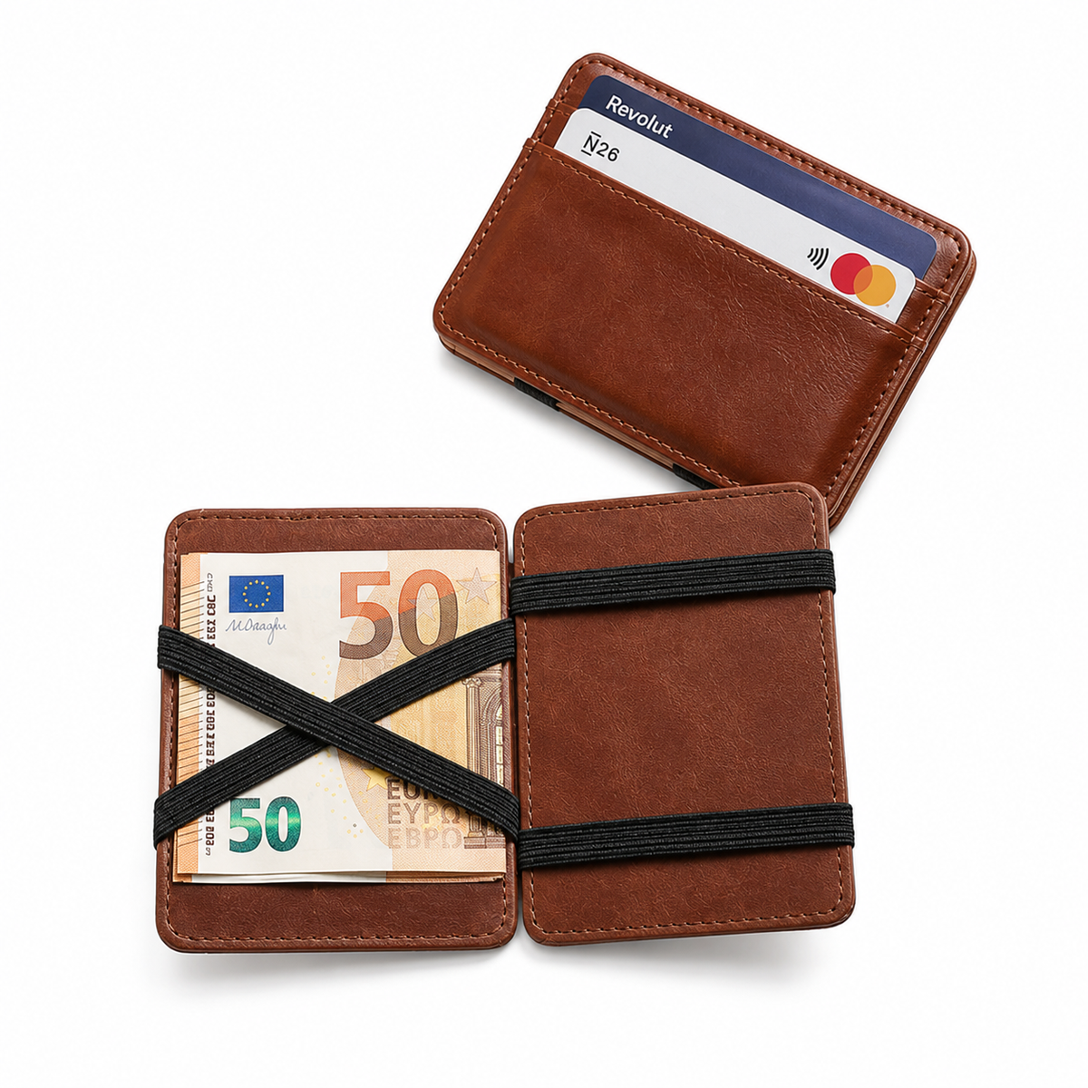 Men's Synthetic Leather Money Clip Wallet