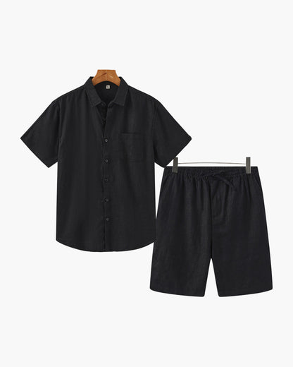 Split Linen Set - Resort Menswear