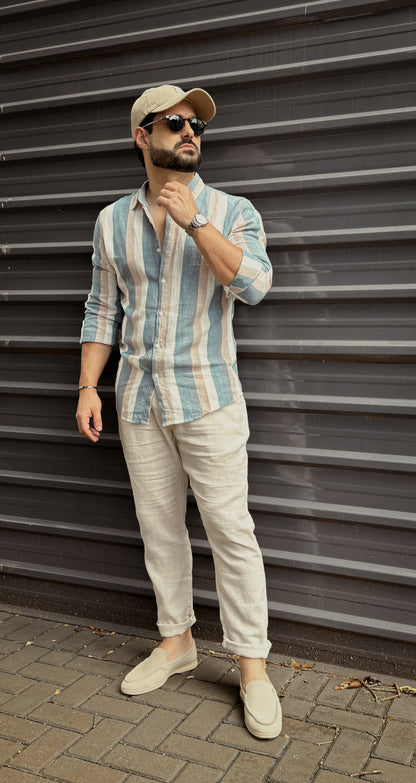 Genoa Linen Trousers - Tailored Menswear
