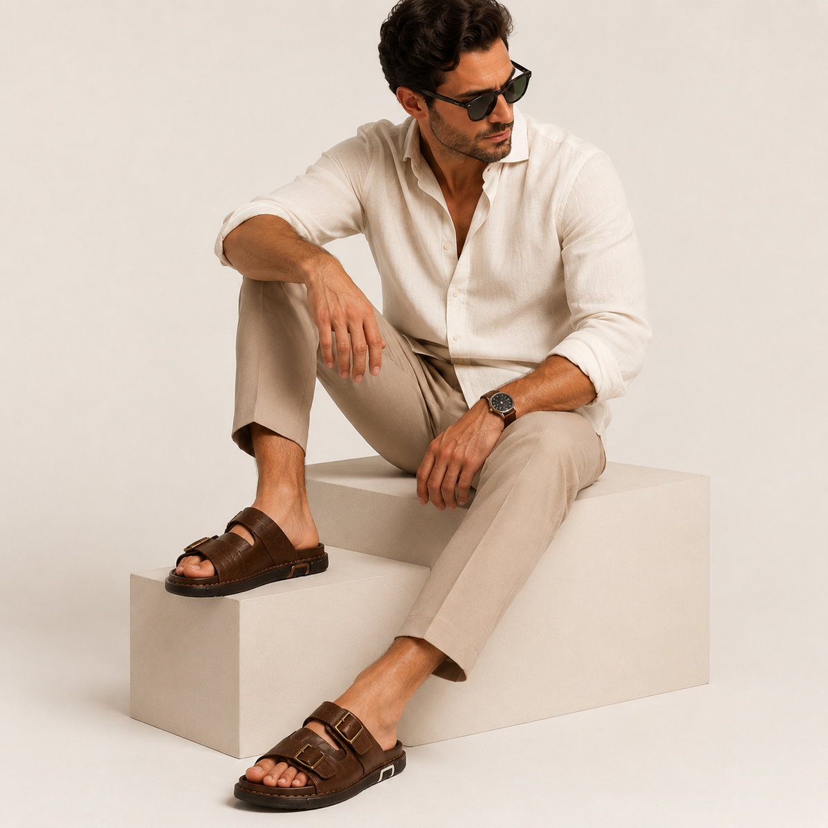 Men's Casual Buckle Sandals