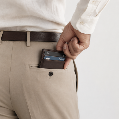 Men's Synthetic Leather Money Clip Wallet