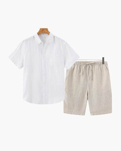 Split Linen Set - Resort Menswear