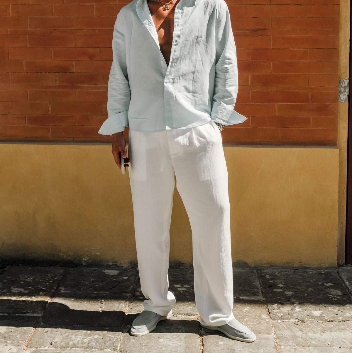 Casablanca Linen Trousers - Tailored Menswear