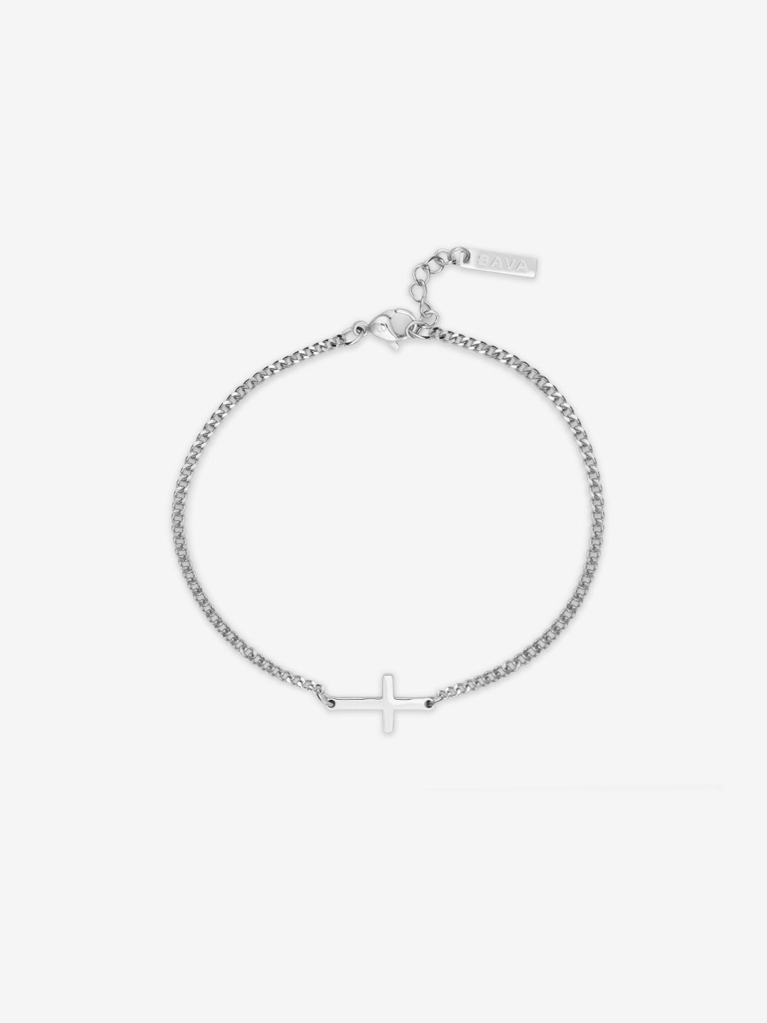 Pulsera de cruz | Plata