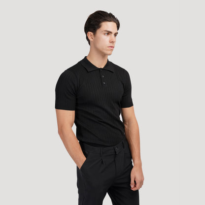 Knitted Polo Shirt - South Korea Gimcheon