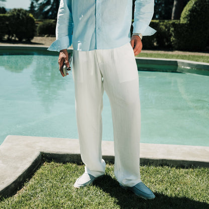 Casablanca Linen Trousers - Tailored Menswear