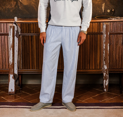 Monaco Linen Trousers - Tailored Menswear