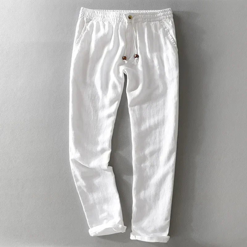 Genoa Linen Trousers - Tailored Menswear