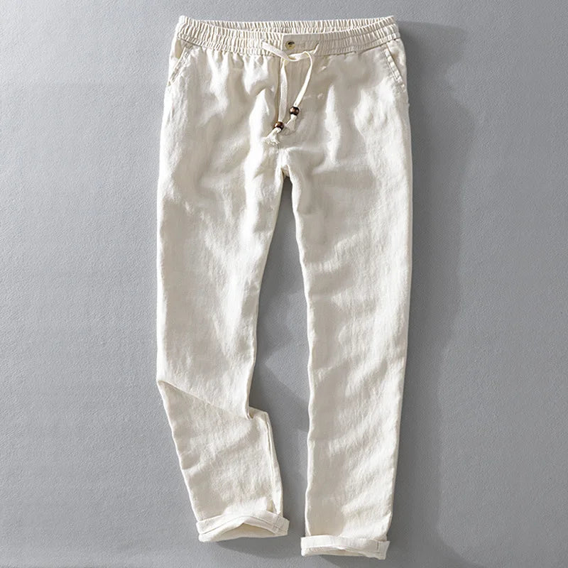Genoa Linen Trousers - Tailored Menswear