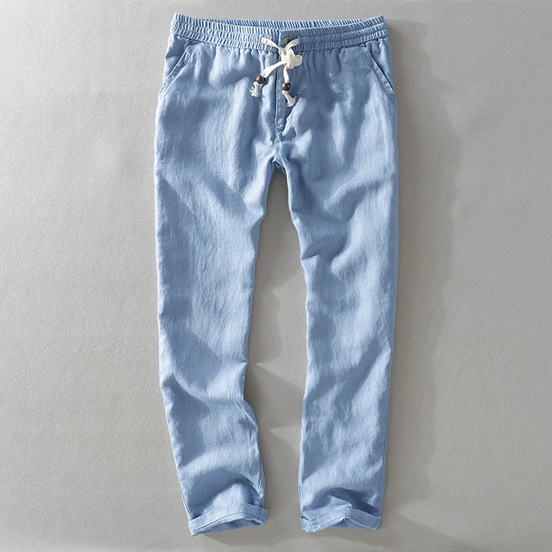 Genoa Linen Trousers - Tailored Menswear