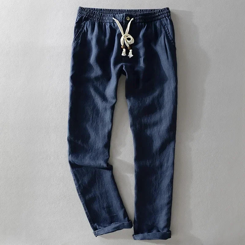 Genoa Linen Trousers - Tailored Menswear