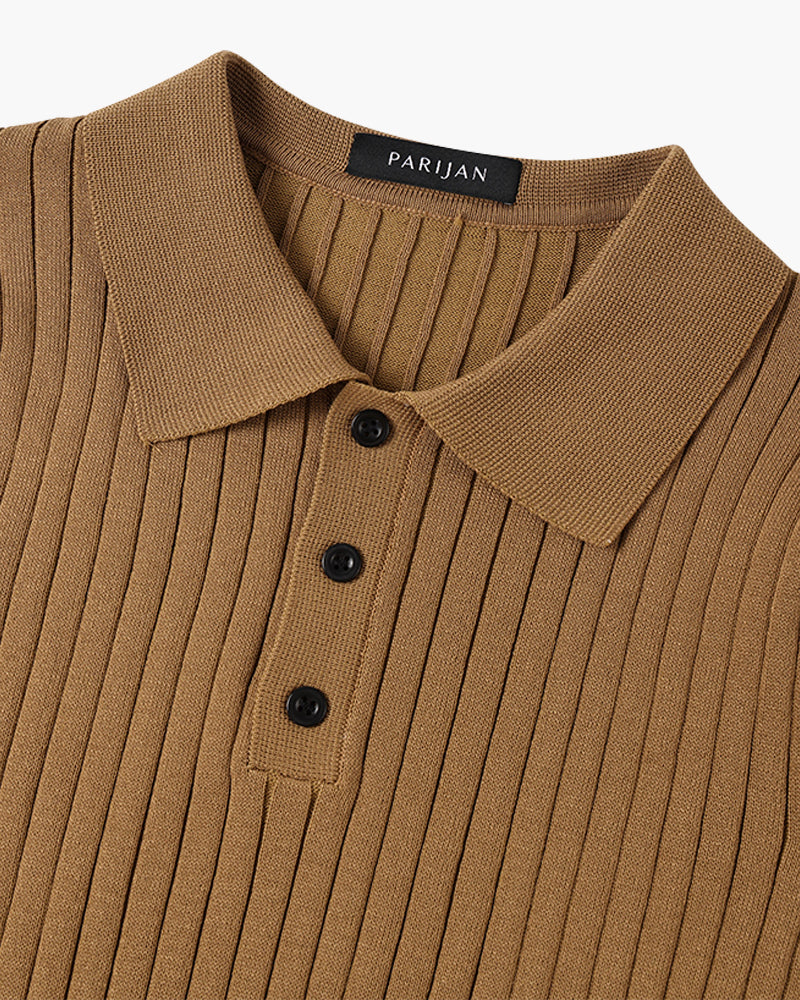 Knitted Polo Shirt - South Korea Gimcheon