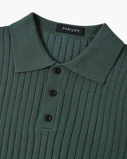 Knitted Polo Shirt - South Korea Gimcheon