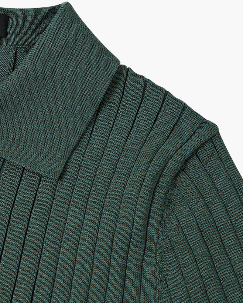 Knitted Polo Shirt - South Korea Gimcheon