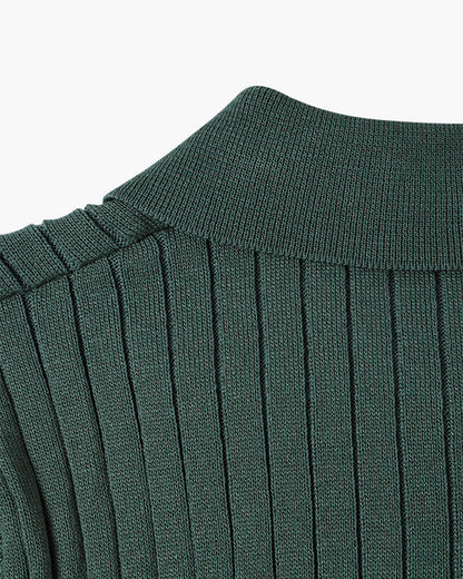 Knitted Polo Shirt - South Korea Gimcheon