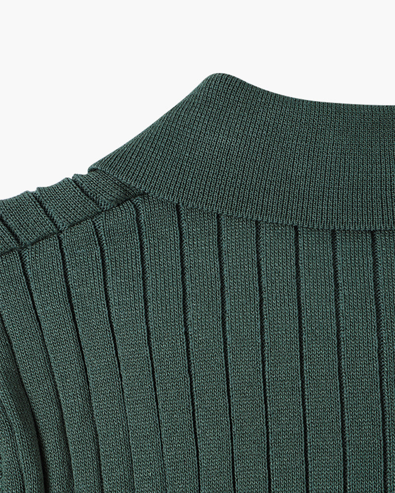 Knitted Polo Shirt - South Korea Gimcheon