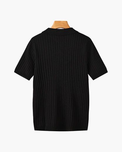Knitted Polo Shirt - South Korea Gimcheon
