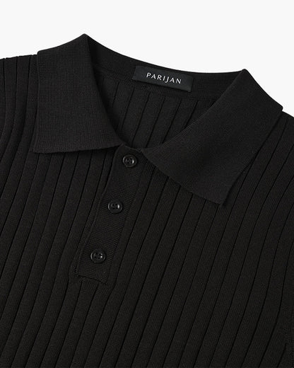 Knitted Polo Shirt - South Korea Gimcheon