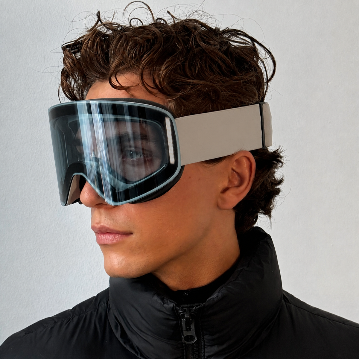 ARTIKA Silver Mirrored UV400 Anti-Fog Ski Goggles