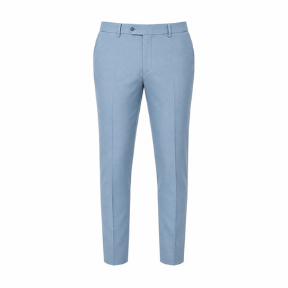 Men's Light Blue Slim-Fit Blazer & Trouser Summer Suit Set