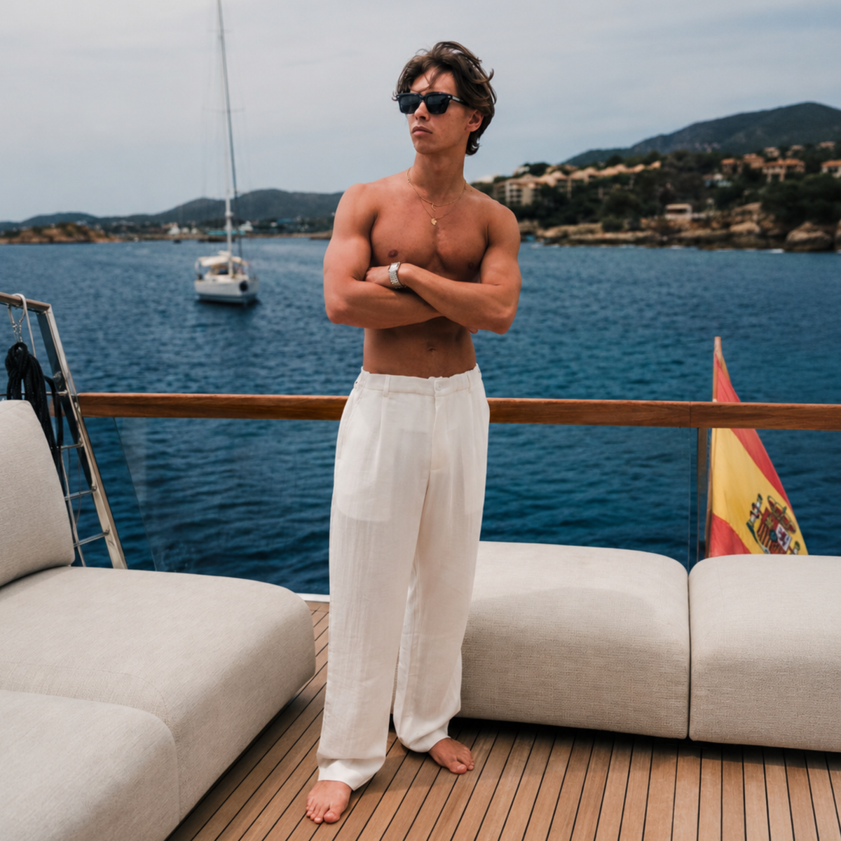 Casablanca Linen Trousers - Tailored Menswear
