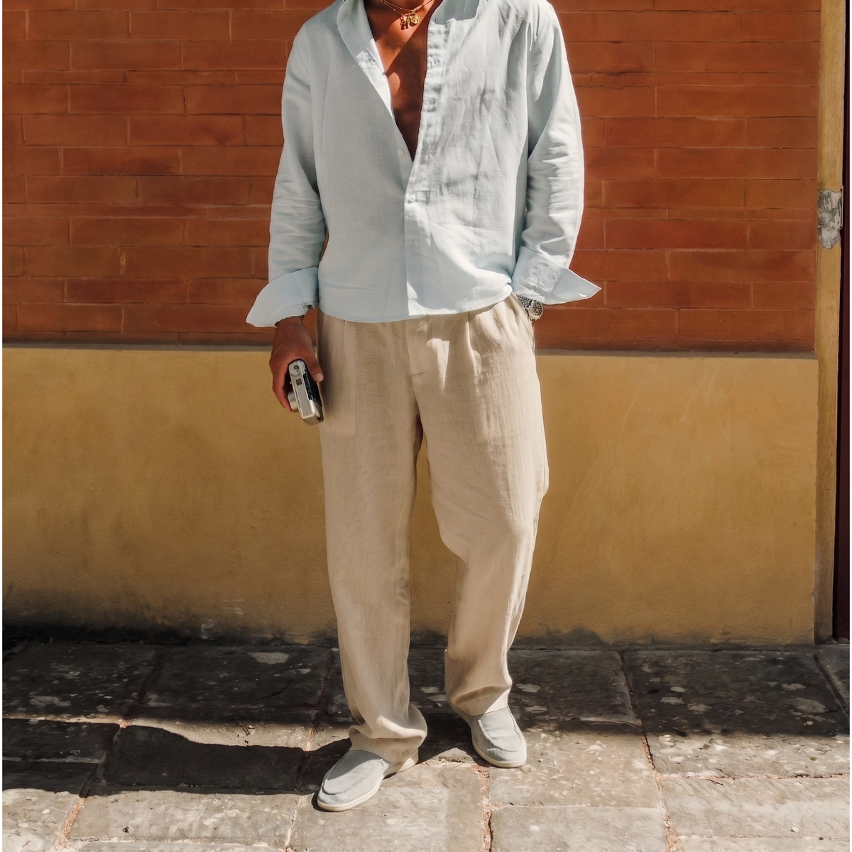 Casablanca Linen Trousers - Tailored Menswear