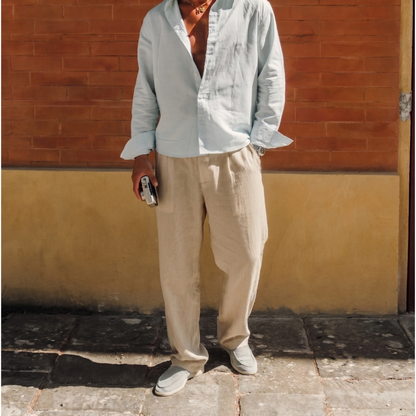 Casablanca Linen Trousers - Tailored Menswear