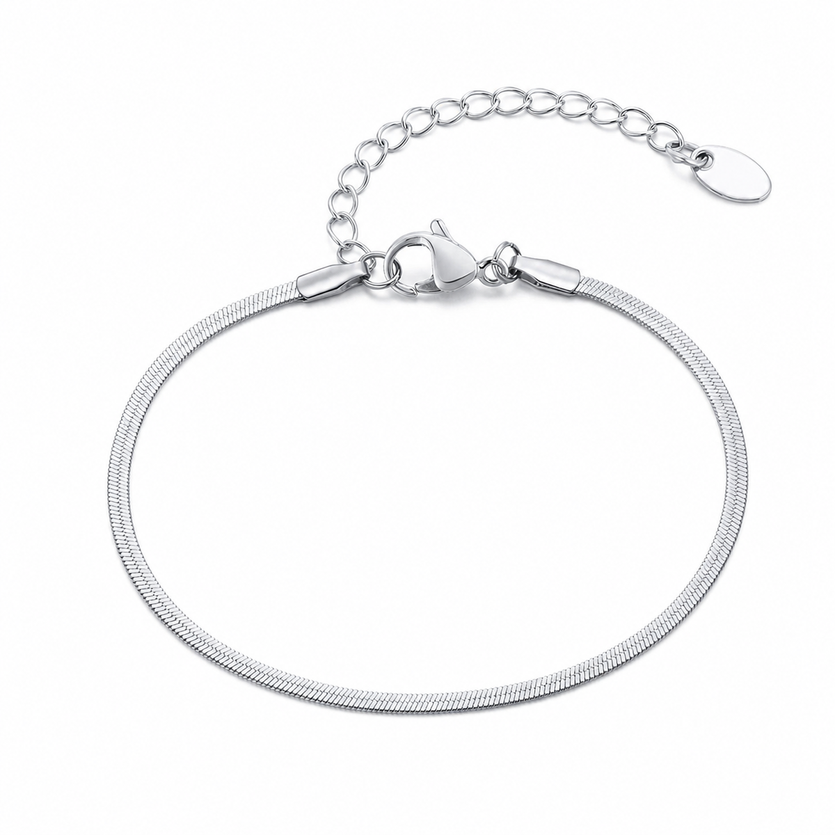 Silver Stainless Steel Chain Bracelet Collection