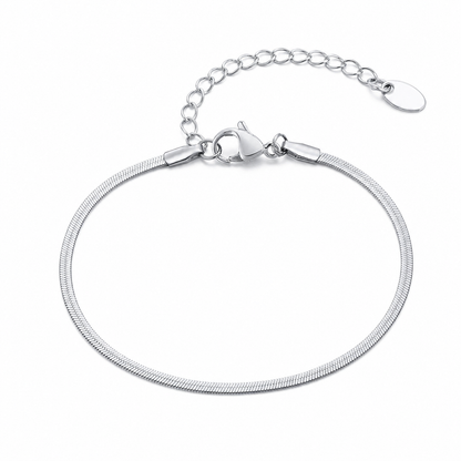 Silver Stainless Steel Chain Bracelet Collection