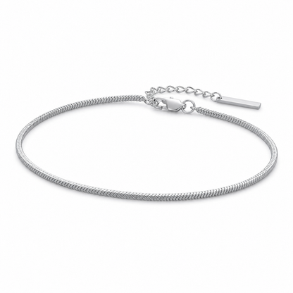 Silver Stainless Steel Chain Bracelet Collection
